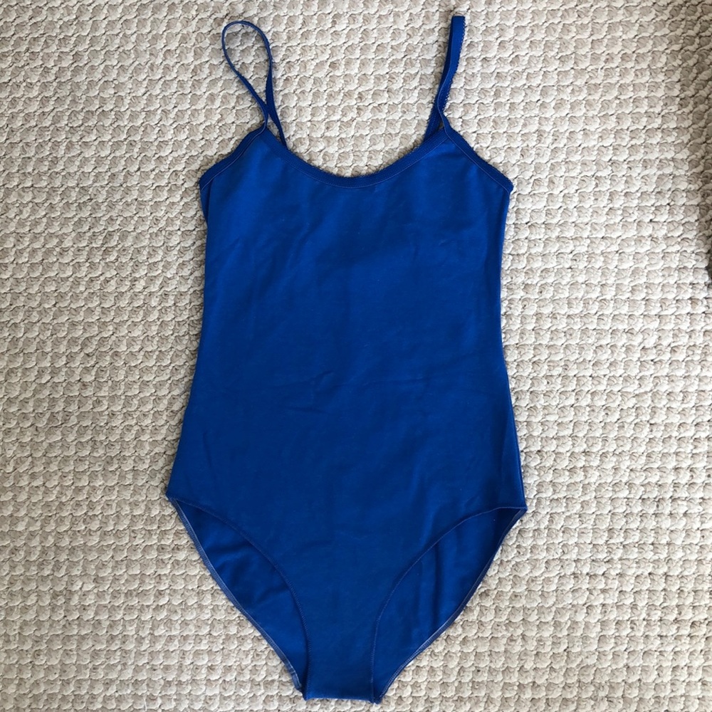 American Apparel Cotton Blue Bodysuit / small